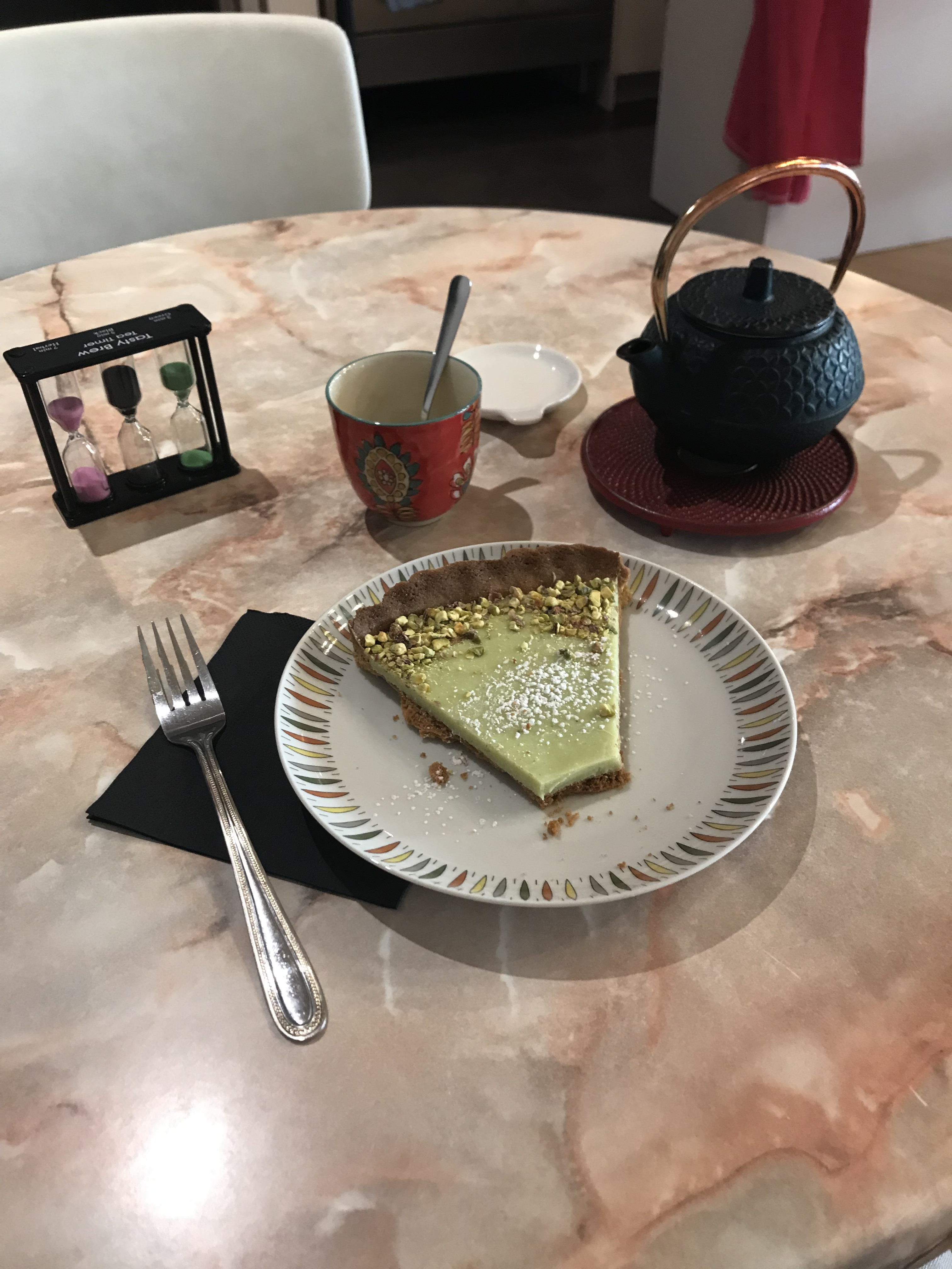 part de tarte et thé