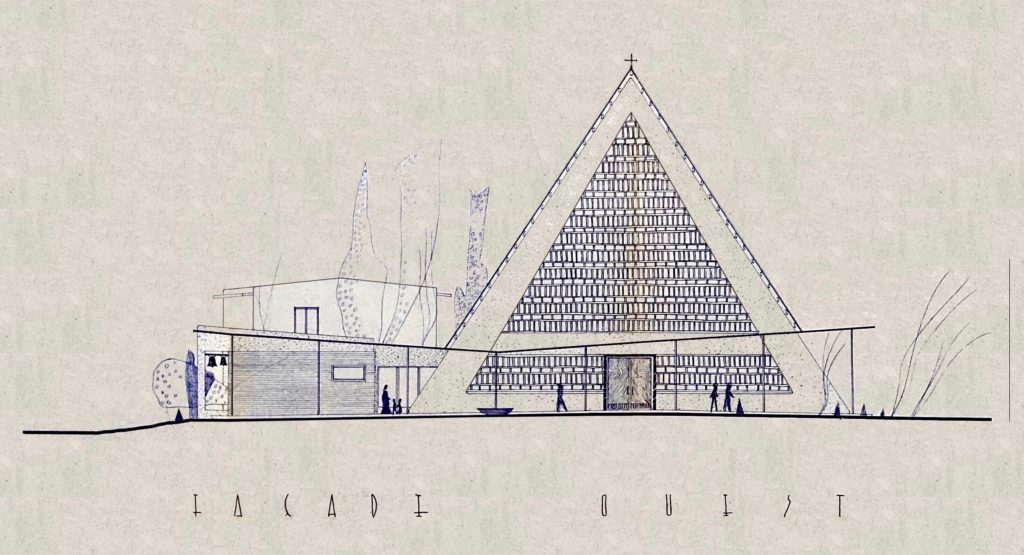 façade de Curiox dessin d'origine