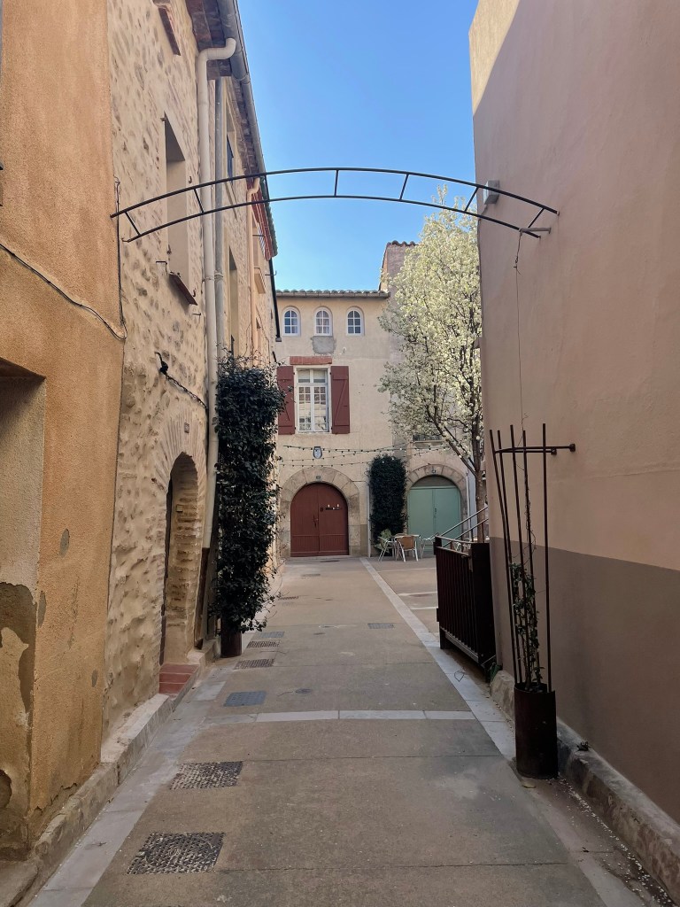 ruelle de Pézilla-la-Rivière, fleurie